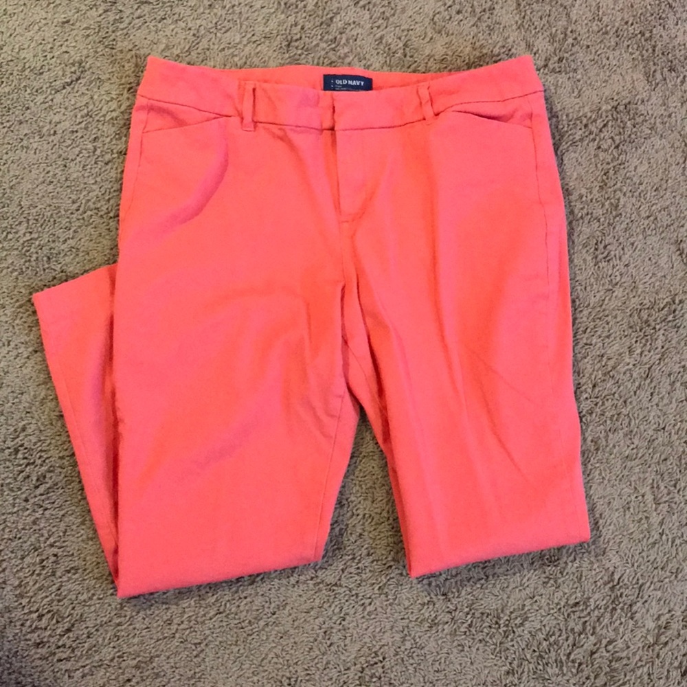 ❗️Orange Old Navy Mid-Rise Pixie Pants❗️
